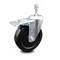 Service Caster 5 Inch Hard Rubber Wheel Swivel 3/8 Inch Threaded Stem Caster Total Lock Brake SCC-TSTTL20S514-HRS-381615 - alternate 1